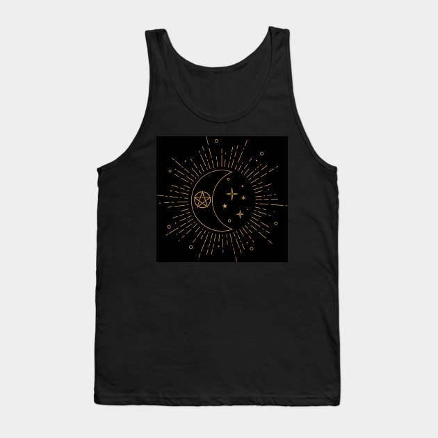 Mystic Moon Tank Top by FabDesign